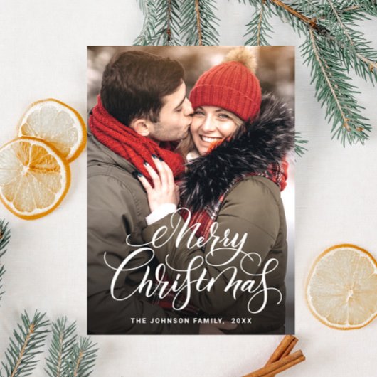 Merry-kerstfotoholiday Magnetic Card