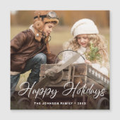 Merry-kerstfotoholiday Magnetic Card (Voorkant)