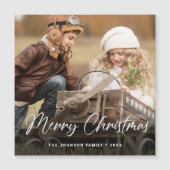 Merry-kerstfotoholiday Magnetic Card (Voorkant)