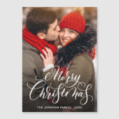 Merry-kerstfotoholiday Magnetic Card (Voorkant)