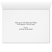 Merry kerstfoto's, Kaart met script (Binenzijde Horizontaal (Onderkant))