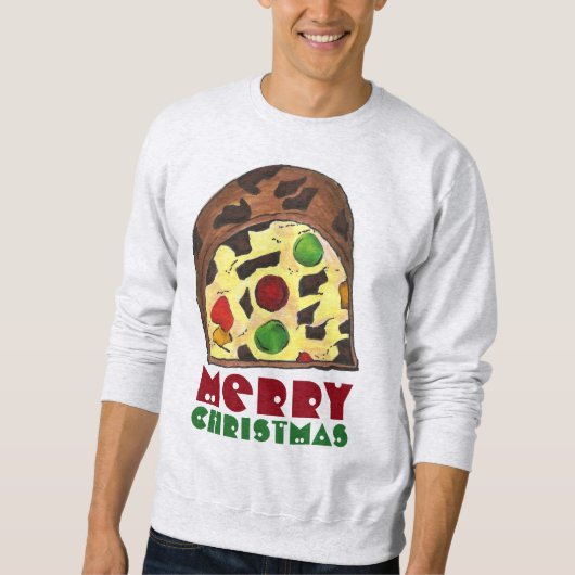 Merry Kerstfruit Cake Ugly Xmas Sweater (Voorkant)