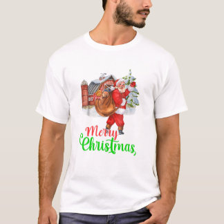 Merry KerstFunny Santa T-shirt