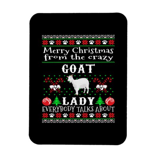 Merry Kerstgeit Lady Ugly Gift Magneet (Verticaal)