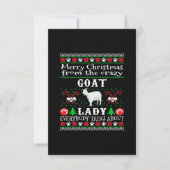 Merry Kerstgeit Lady Ugly Gift RSVP Kaartje (Voorkant)