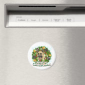 Merry KerstGerman Shepherd Magneet (Insitu (Vaatwasser))