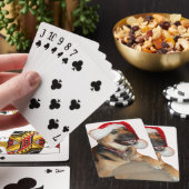 Merry KerstGerman Shepherd Pokerkaarten (Insitu)