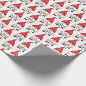 Merry Kerstgnomen Cadeaupapier (Hoek)