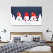 Merry Kerstgnomen Canvas Afdruk (Insitu (Slaapkamer))