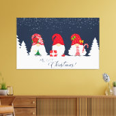 Merry Kerstgnomen Canvas Afdruk (Insitu (Woonkamer))