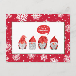 Merry Kerstgnomen Feestdagenkaart