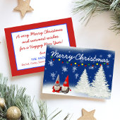 Merry Kerstgnomen Feestdagenkaart