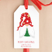 Merry Kerstgnomen, gepersonaliseerd Cadeaulabel