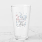 Merry Kerstgnomen Glas (Achterkant)