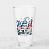 Merry Kerstgnomen Glas (Voorkant)