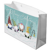 Merry Kerstgnomen Groot Cadeauzakje (Achterkant Gekanteld)