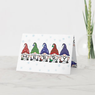 Merry Kerstgnomen Kaart
