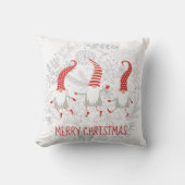 Merry Kerstgnomen Kussen (Voorkant)