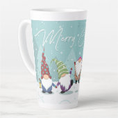 Merry Kerstgnomen Latte Mok (Linkerhoek)