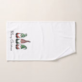 Merry Kerstgnomen Red Bad Handdoek (Handdoek)
