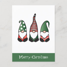 Merry Kerstgnomen Red Green Briefkaart