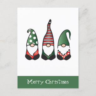 Merry Kerstgnomen Red Green Briefkaart