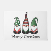 Merry Kerstgnomen Red Green Deurmat (Voorkant)