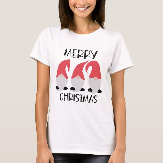 Merry Kerstgnomen T-shirt (Voorkant)