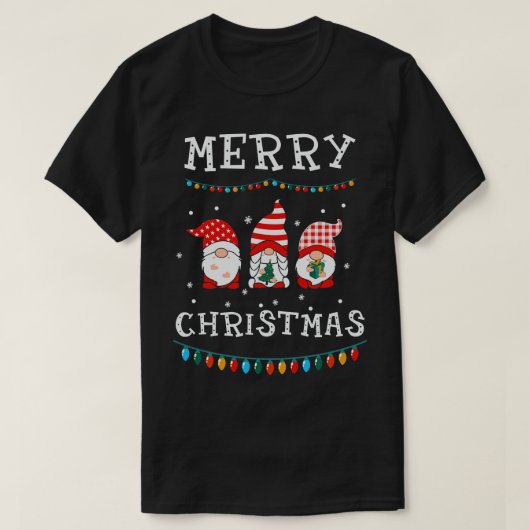 Merry kerstgnomen t-shirt (Design voorkant)