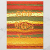 Merry KerstGod zegene Uw Colour Design Briefhoofd (Voorkant)