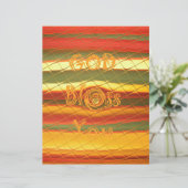 Merry KerstGod zegene Uw Colour Design Briefhoofd (Staand voorkant)