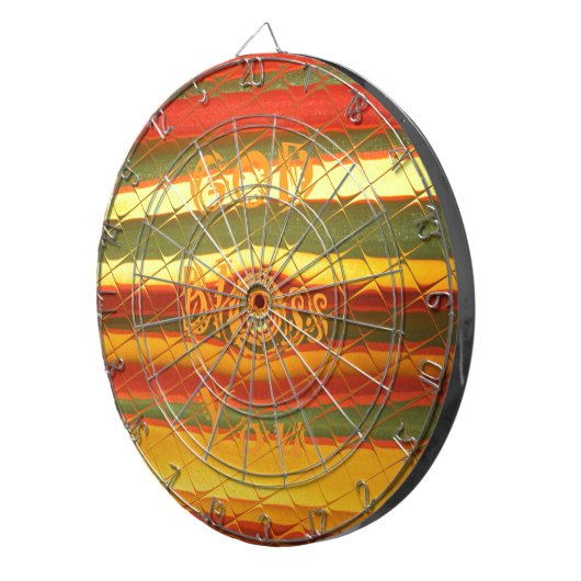 Merry KerstGod zegene Uw Colour Design Dartbord (Voorkant Rechts)