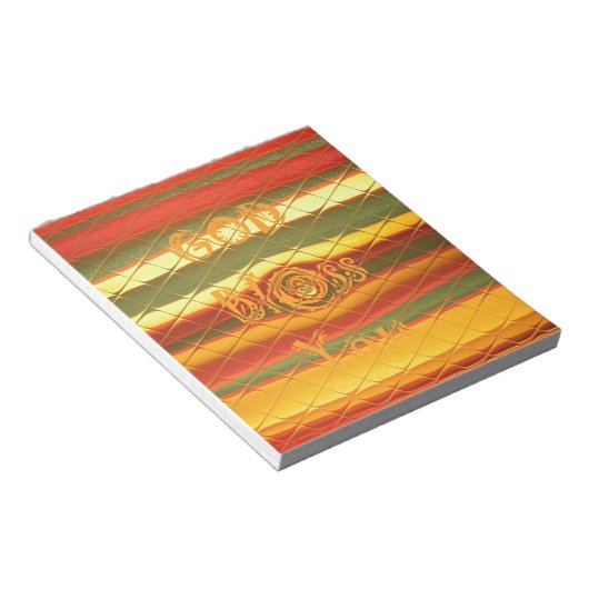 Merry KerstGod zegene Uw Colour Design Notitieblok (Schuin)