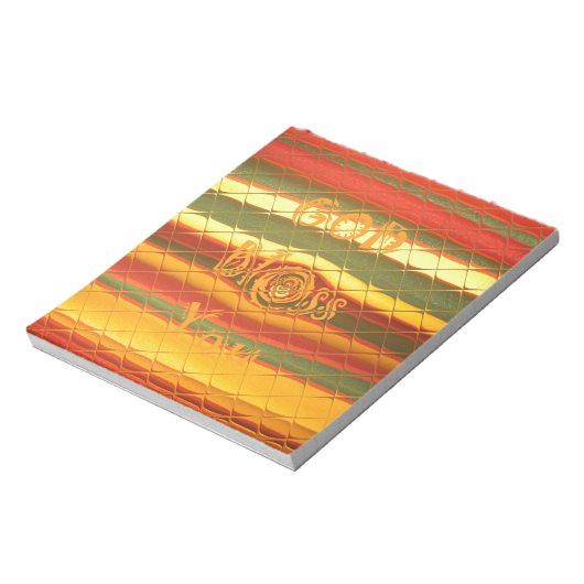 Merry KerstGod zegene Uw Colour Design Notitieblok (Linkerzijde)