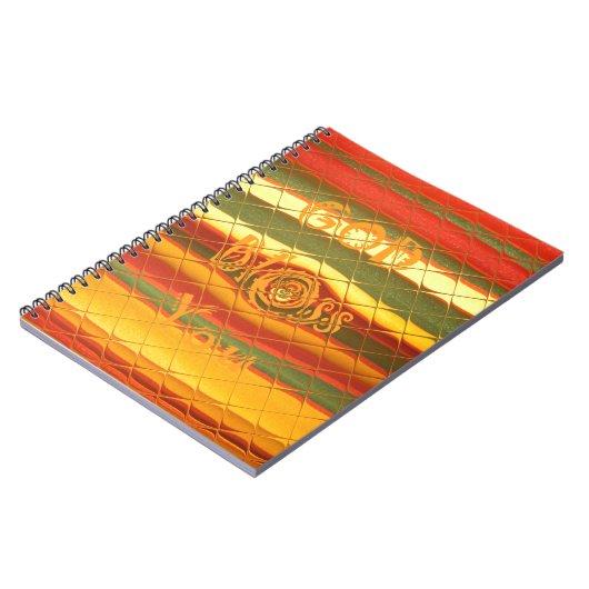 Merry KerstGod zegene Uw Colour Design Notitieboek (Linkerzijde)