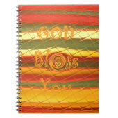 Merry KerstGod zegene Uw Colour Design Notitieboek (Voorkant)