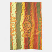 Merry KerstGod zegene Uw Colour Design Theedoek (Verticaal)