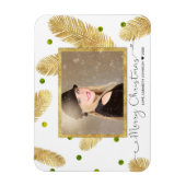 Merry KerstGold Glitter Script - Fotomagneet Magneet (Verticaal)
