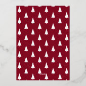 Merry KerstGold Script 6 Foto Collage Folie Feestdagenkaart (Achterkant)