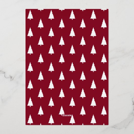 Merry KerstGold Script 6 Foto Collage Folie Feestdagenkaart (Achterkant)