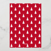 Merry KerstGold Script 6 Foto Collage Folie Feestdagenkaart (Achterkant)