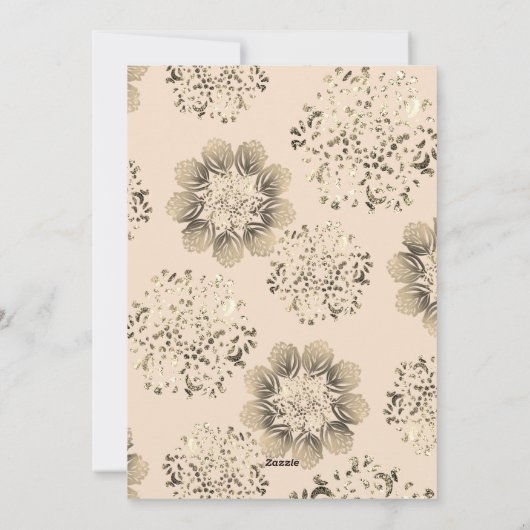 Merry Kerstgouden sierfoto Feestdagenkaart (Achterkant)