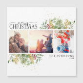 Merry KerstgouWinter Fotovakantie Magnet (Voorkant)