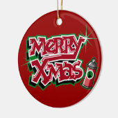 Merry Kerstgraffiti Ornament (Links)