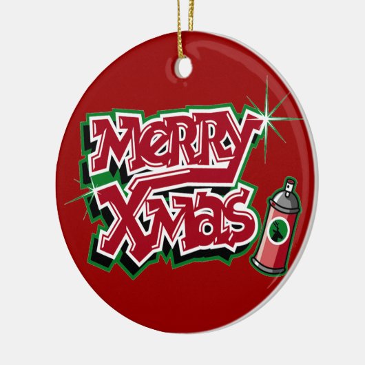 Merry Kerstgraffiti Ornament (Links)