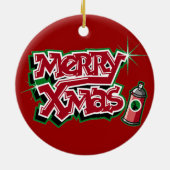 Merry Kerstgraffiti Ornament (Achterkant)