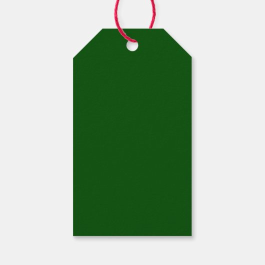 Merry KerstGreen Abstract Cadeaulabel (Achterkant)