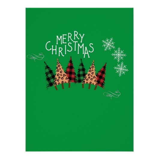 Merry KerstGreen Perfect Poster (Voorkant)