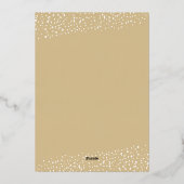 Merry KerstGreenery Gold Folie Feestdagenkaart (Achterkant)