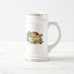 Merry KerstGreetings Village Scene Bierpul